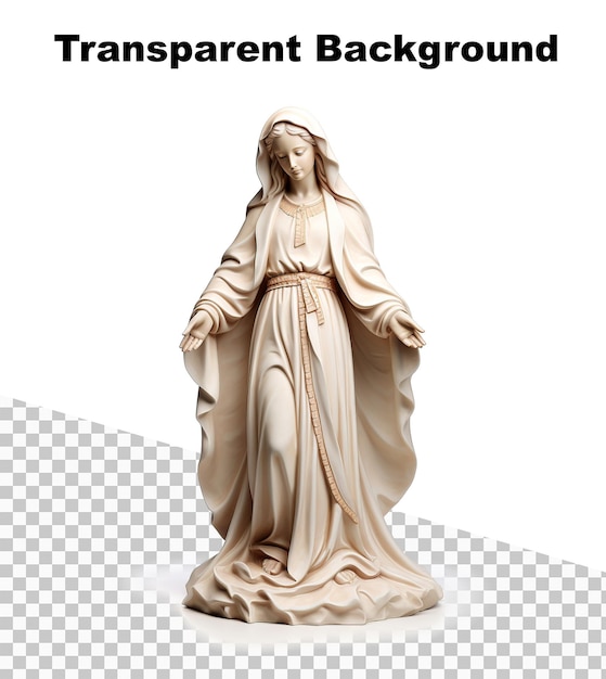 Une Statue Chrétienne De La Vierge Marie