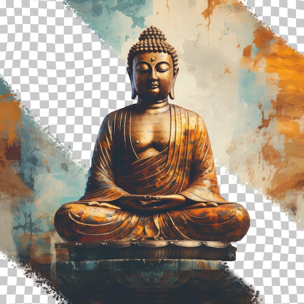 PSD statue du bouddha fond transparent