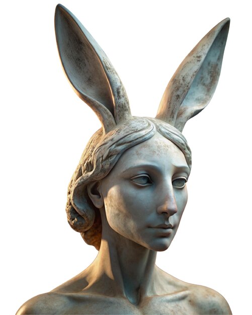 PSD la statue du lapin humain 4