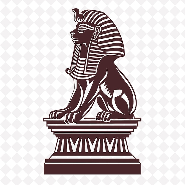 PSD une statue de lion avec le mot dieu dessus