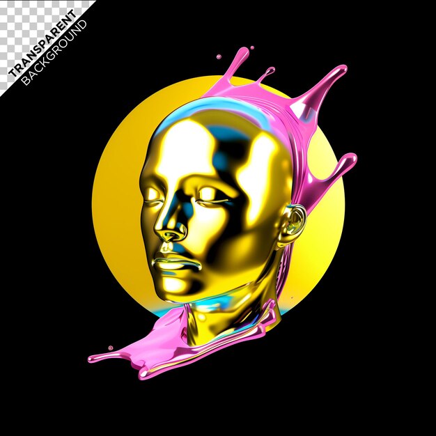 Statue liquide holographique 3D