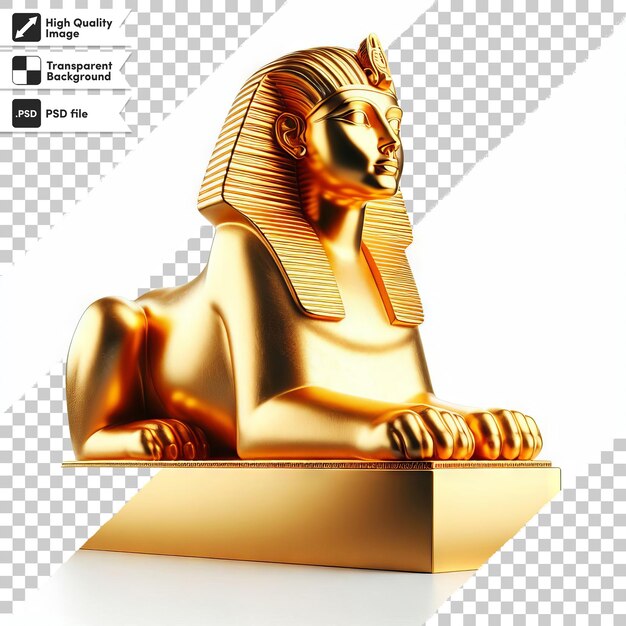 Une Statue D'or D'un Lion Avec Le Mot H K Dessus