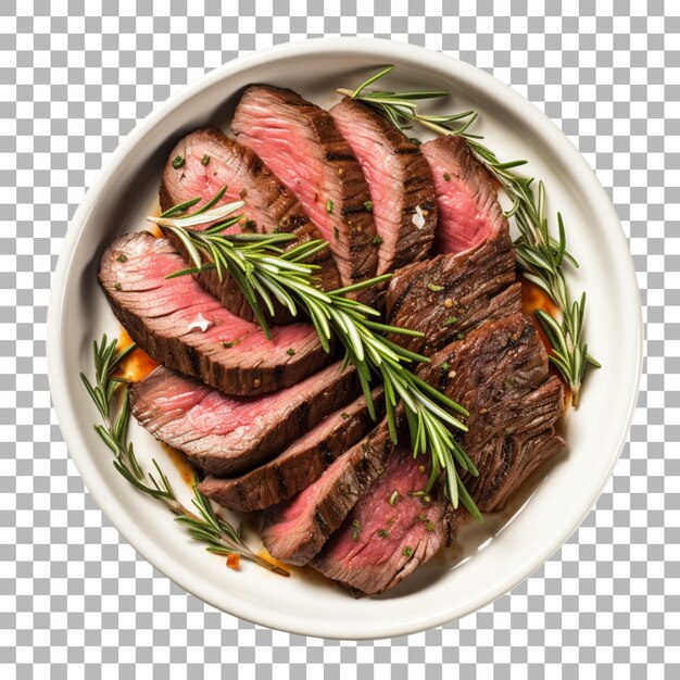 PSD steak de bœuf sur fond transparent