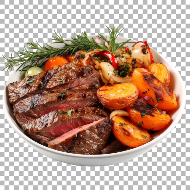 PSD steak de bœuf sur fond transparent