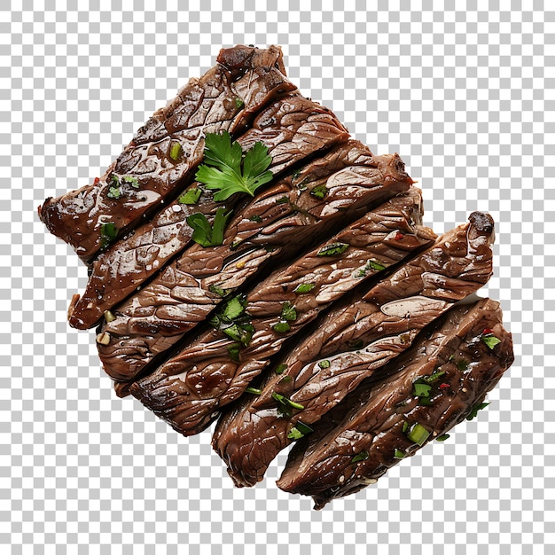 PSD steak à jupe png avec fond transparent