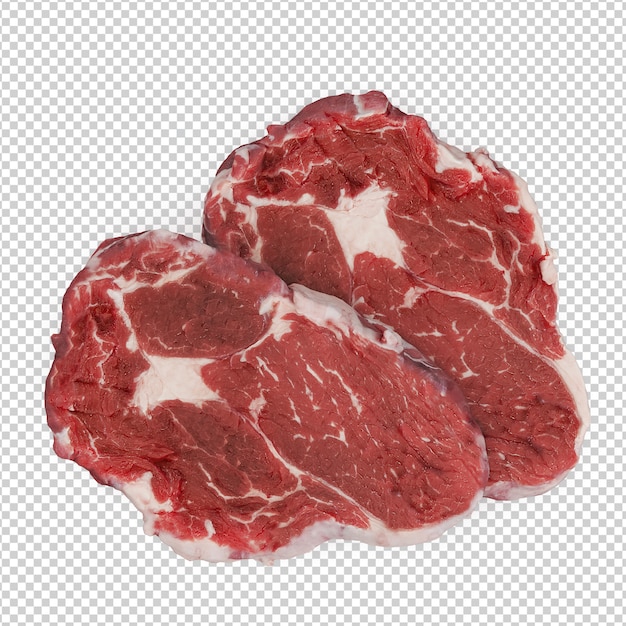 Steak rugissant isométrique