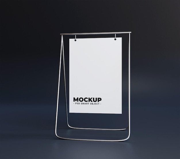 Stehende plakatwerbung mockup