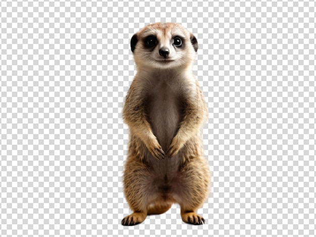 Stehendes meerkattier png durchsichtig