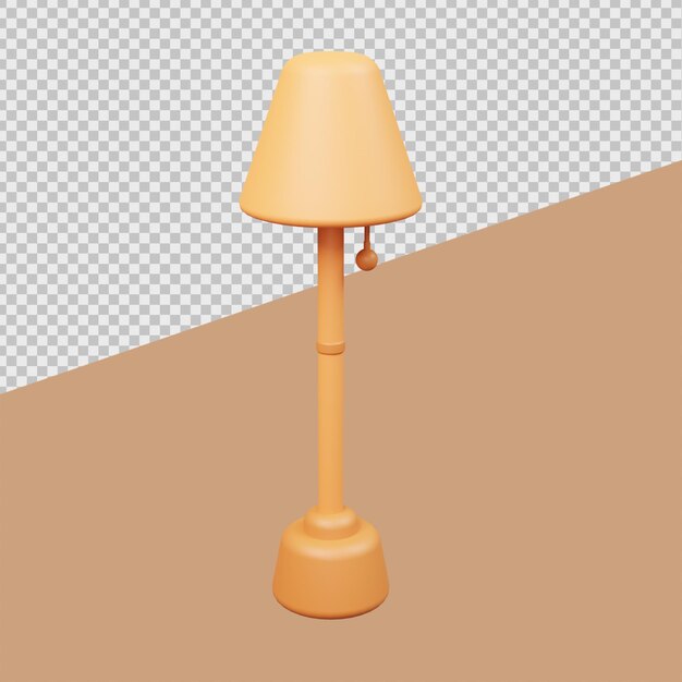 Stehlampe 3d möbel illustrationen