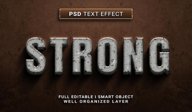 PSD stein-psd-text-effekt