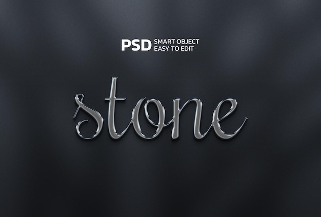 Stein-Text-Effekt-Stil