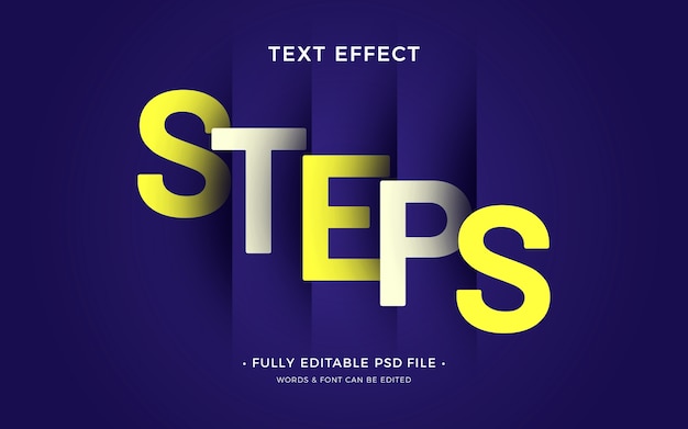 Step-text-effekt