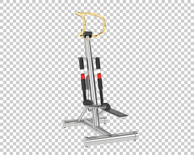 PSD stepper de gimnasio en ilustración de renderizado 3d de fondo transparente