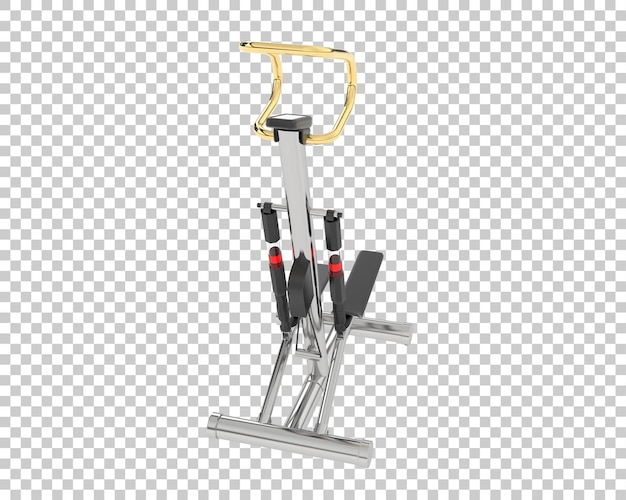 Stepper de gimnasio en ilustración de renderizado 3d de fondo transparente