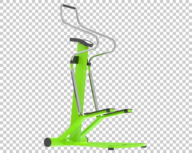 Stepper de gimnasio en ilustración de renderizado 3d de fondo transparente