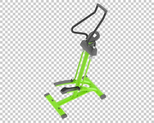 Stepper de gimnasio en ilustración de renderizado 3d de fondo transparente