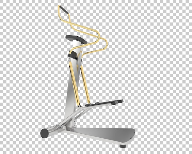 Stepper de gimnasio en ilustración de renderizado 3d de fondo transparente