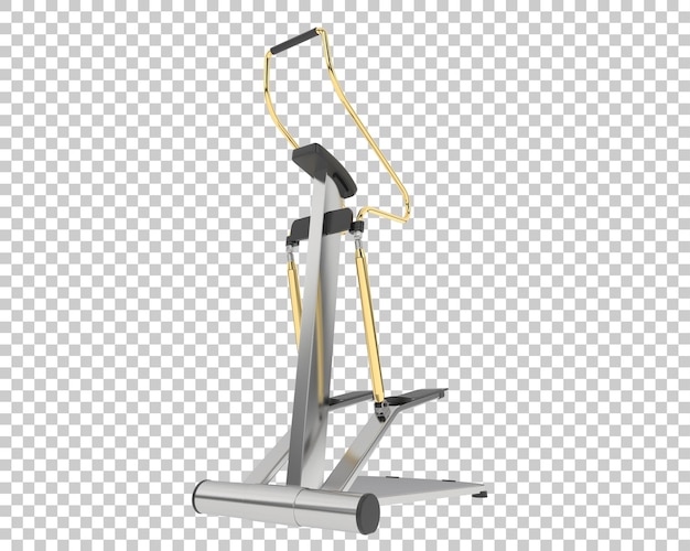 Stepper de gimnasio en ilustración de renderizado 3d de fondo transparente
