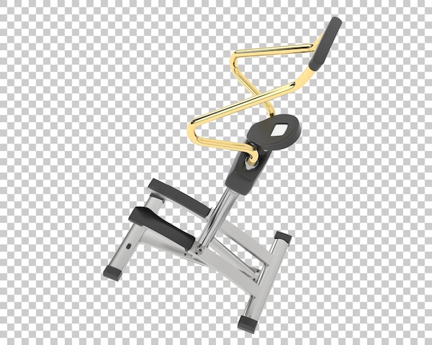 Stepper de gimnasio en ilustración de renderizado 3d de fondo transparente