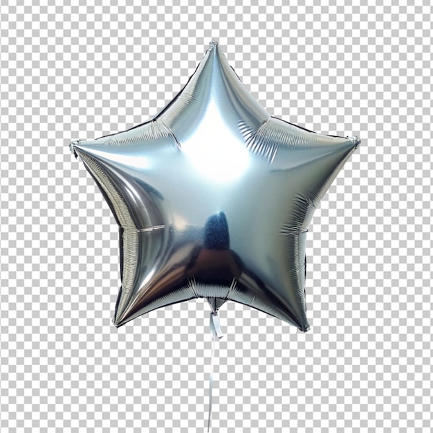 PSD sternballon auf weißem hintergrund