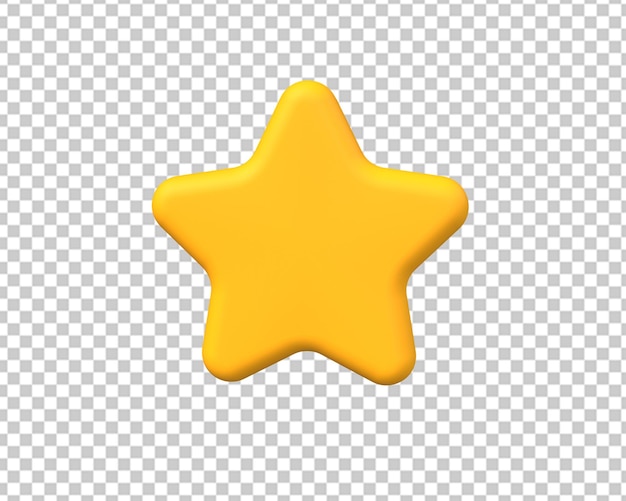 Sterne-Logo-Bewertung 3D-Rendering