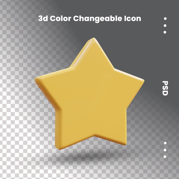 Sternebewertung UI-Symbol 3d