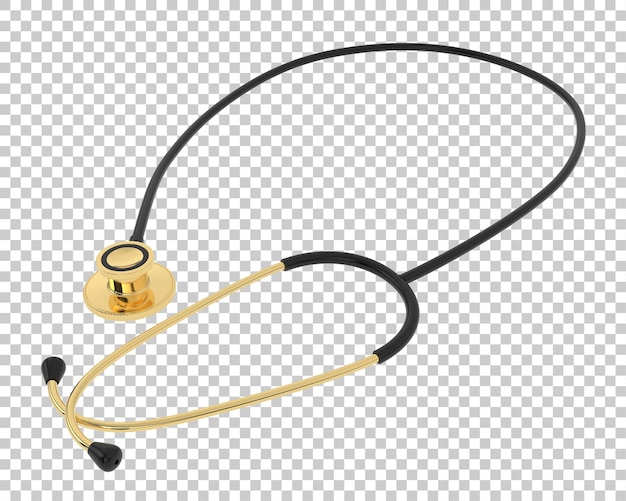 Stéthoscope Sur Fond Transparent Illustration De Rendu 3d