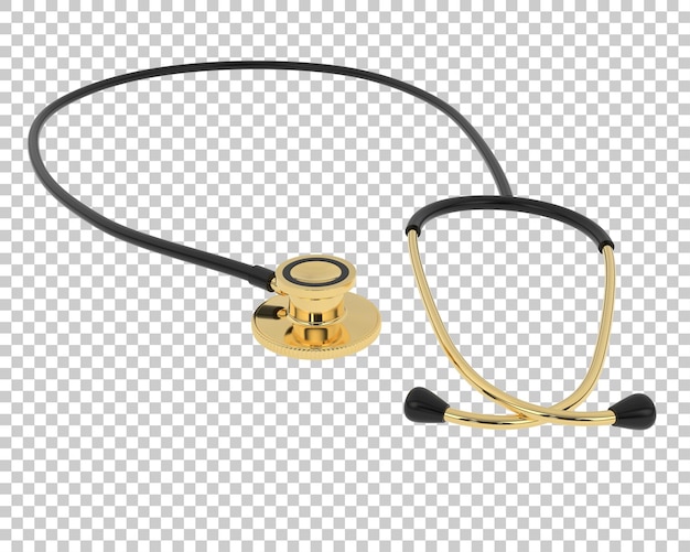 Stéthoscope Sur Fond Transparent Illustration De Rendu 3d