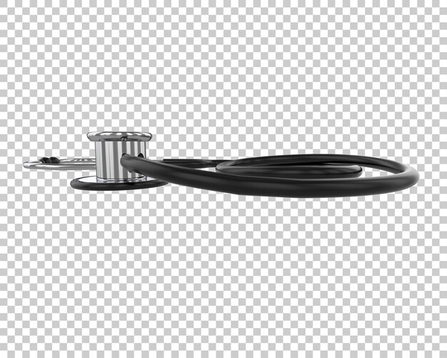 PSD stéthoscope isolé sur le fond illustration de rendu 3d