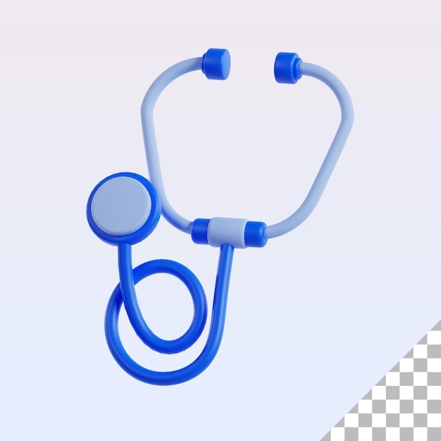 PSD stethoskop medizinische untersuchung 3d-symbol