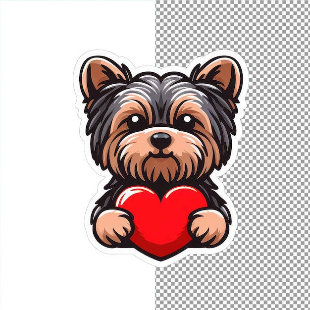 PSD sticker de amor com impressão de pata