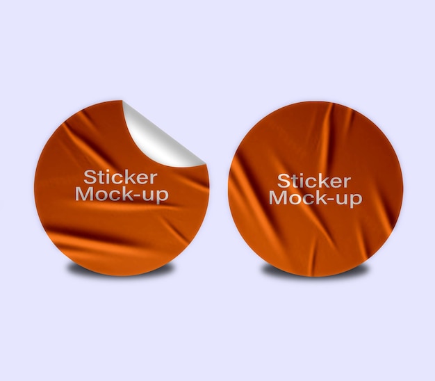 Sticker-Mockup-Design-PSD-Vorlage
