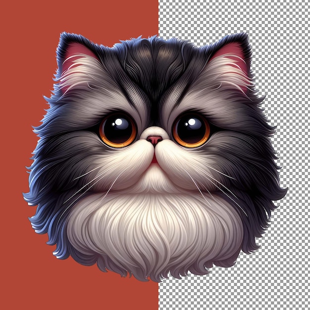 PSD sticker png com impressão de kitty paw