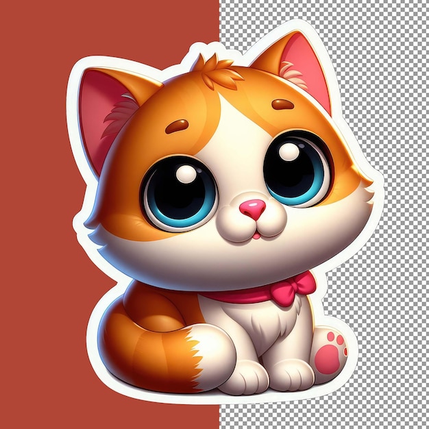 Sticker png com impressão de kitty paw