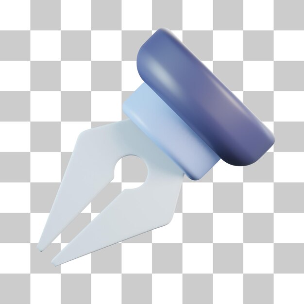 Stiftspitzenwerkzeug 3D-Symbol