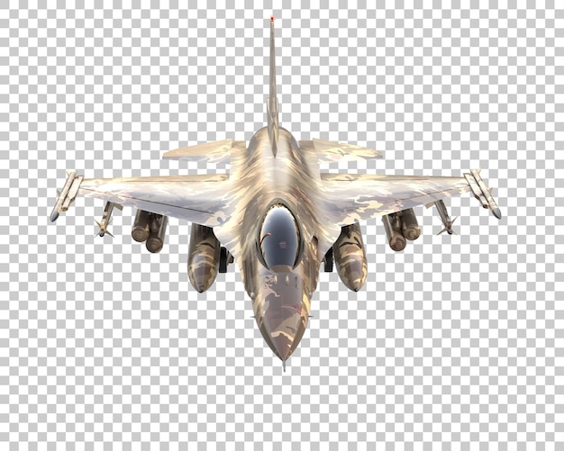 Stíhačka izolovaná na pozadí 3D renderování ilustrace