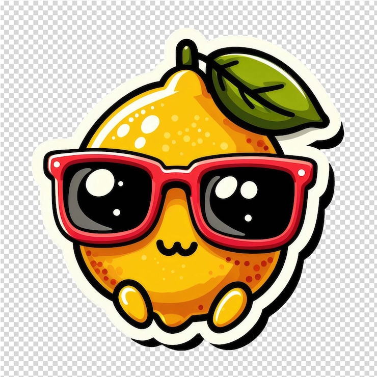 PSD stiker menggemaskan imut yang cantik