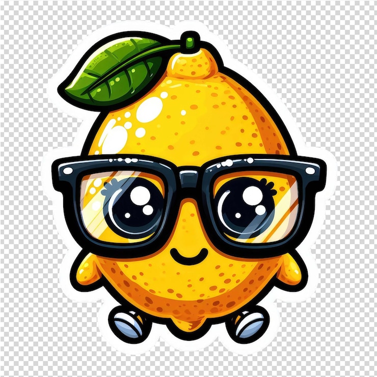 PSD stiker menggemaskan imut yang cantik