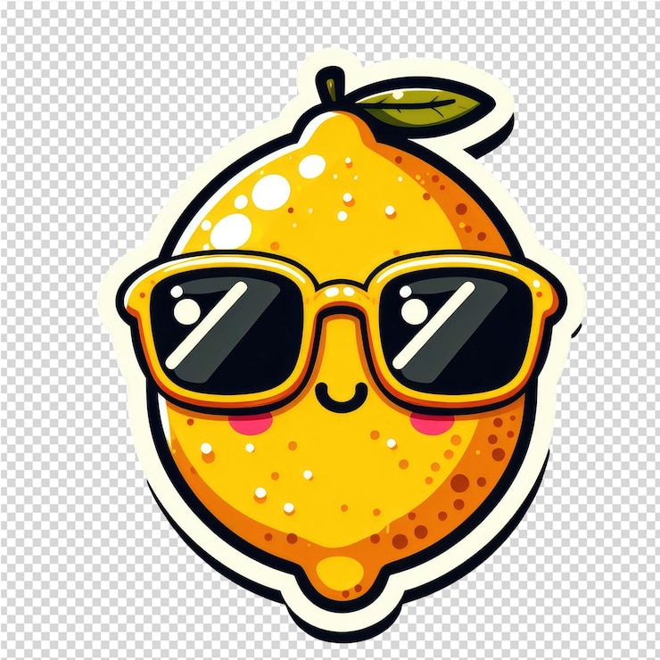 PSD stiker menggemaskan imut yang cantik