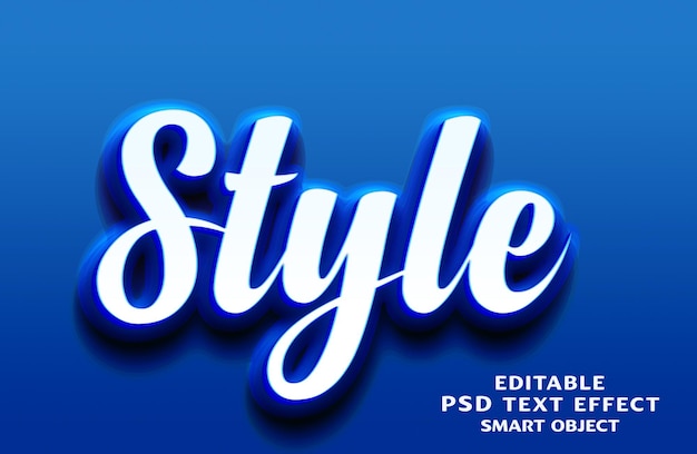 Stil 3d-text-effekt-design