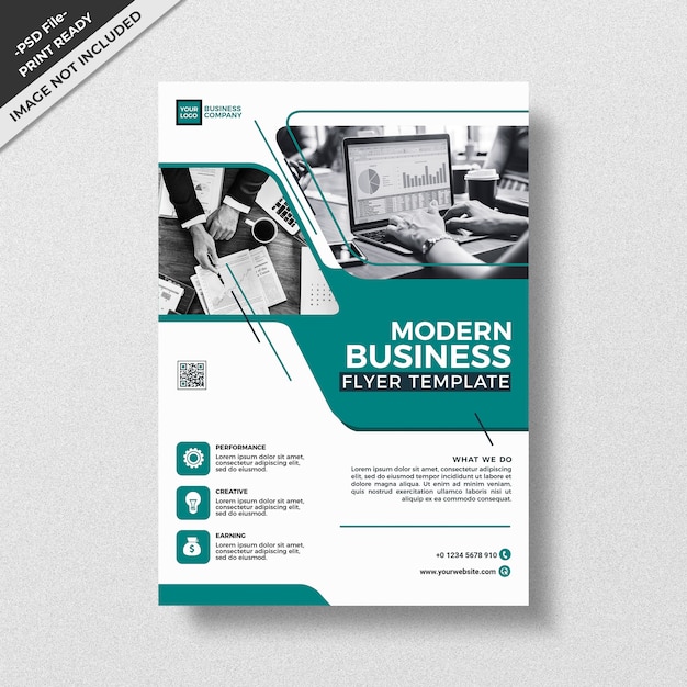 Stile del modello di volantino moderno design business flyer