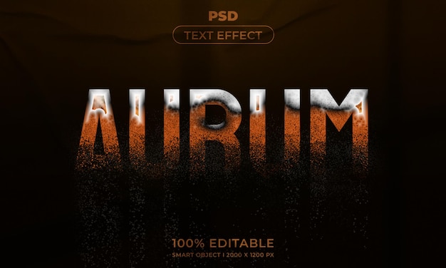 Stile di effetto di testo 3D modificabile con sfondo