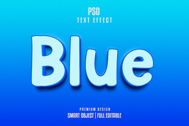 stile di effetto di testo 3D psd modificabile