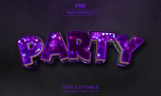 Stile effetto testo modificabile 3D con sfondo