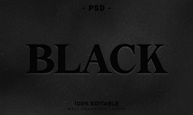 PSD stile effetto testo modificabile 3d con sfondo