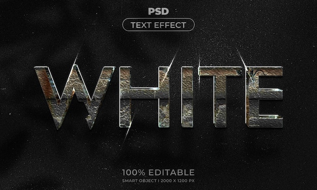 Stile effetto testo modificabile 3D con sfondo