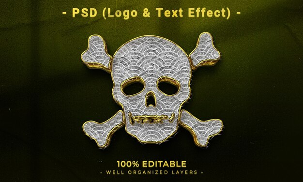 Stile effetto testo modificabile 3D con sfondo