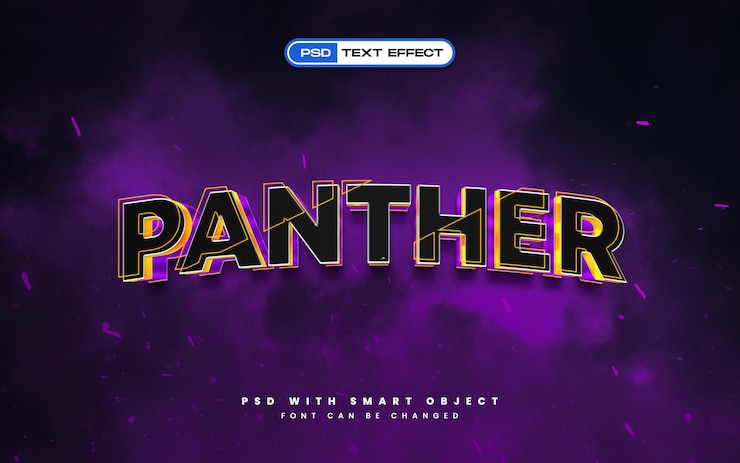 PSD stileffekt des textes 3d