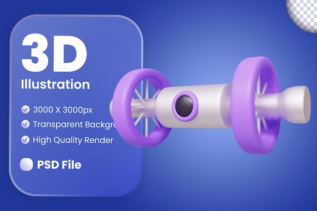 Stilisierte 3d-darstellung der internationalen raumstation