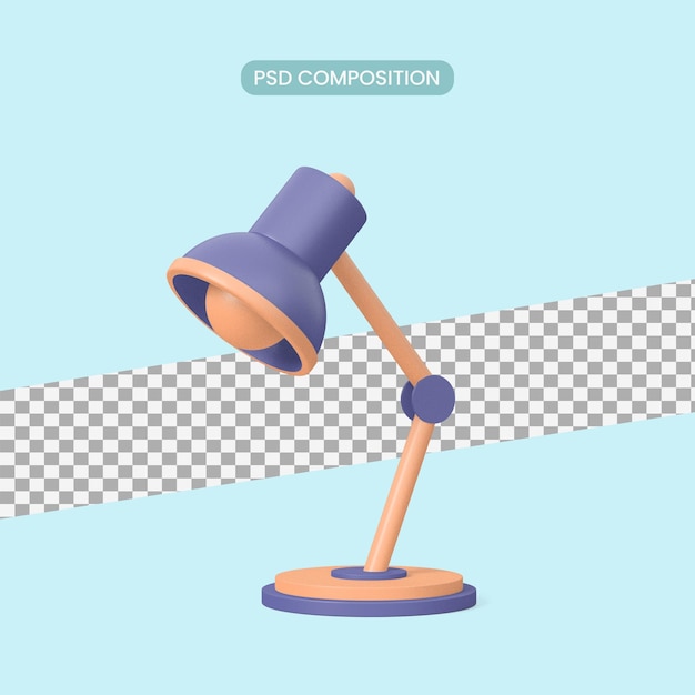 Stilvolle 3D Tischlampe